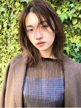 マーシィ(MARCIE) くびれ小顔ミディアム×グレージュカラー/オリーブグレージュ