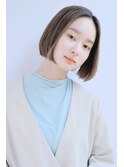 大人可愛い20代30代40代ミニボブショートセンターパート