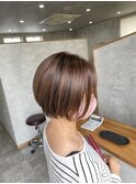 丸みショート×アディクシーカラー【中野】