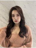 韓国前髪顔周りロング×デザインカラー[心斎橋/髪質改善]