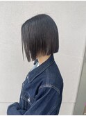 切りっぱなしボブ