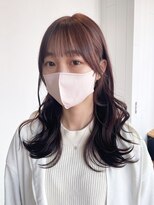 アイティーバイアルバム 下北沢店(IT by ALBUM)&nbsp;ナチュラルロング_斜めバンググレージュカラー_ba461031