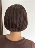 ワンレングス ボブ