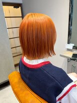 クルニエ(crenier)&nbsp;オレンジ/ボブ/ブリーチカラー