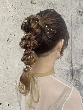 ヘアーデザイン グランツ 平成店(hair design Granz) ポニーテール編みおろし☆