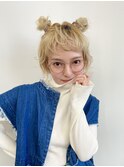 ふわふわカール×ショートボブ