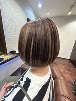 ヘアー サロン アットシュシュ(Hair Salon At'shushu)&nbsp;自然なボブ～縮毛矯正を添えて～