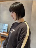 ミニボブ/ぱっつん前髪