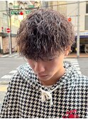 マッシュスパイラルパーマツイストスパイラル波巻きメンズ