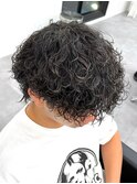 guest snap マッシュウルフ×波巻きパーマ