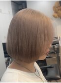ミルクティーベージュダブルカラーハイトーンカラーケアブリーチ