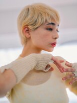 ベンジー 福間(benji)&nbsp;ブロンドマニッシュショート　ハイトーンカラー3