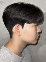 韓国シースルーセンターパートカルマパーマダウンパーマ