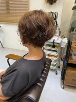 チリンバイロストシティー(Chillin by LOSTCITY)&nbsp;ショートボブ×パーマ