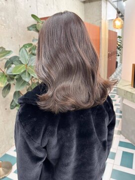 ノエ(noe) セミロング/ベージュ/グレージュ/オリーブ/20代30代yr78