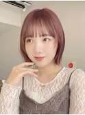 顔まわりレイヤーボブ