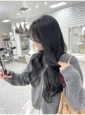 【韓国風レイヤーカット】×【ダークグレージュ】