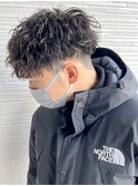 フェードカットツイストスパイラルパーマメンズカットマッシュ