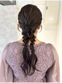 【nanaka】編みおろし/ヘアアレンジ/結婚式アレンジ