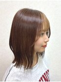 切りっぱなしボブ　フェイスフレーミング