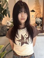 ウィム(wim)&nbsp;ロングスタイル "ザクザクレイヤー"/レイヤー/ハイレイヤー