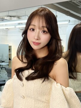 ノク 渋谷(nok) トレンドヘア バブみレイヤー ミディアムレイヤー 秋カラー