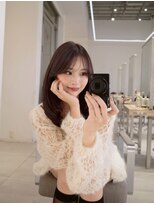 ラル 立川南口(lar)&nbsp;ひし形ミナ_黒髪小顔オリーブグレーココアベージュクラゲヘアー