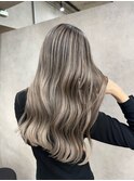 バレイヤージュ、ハイライト、レイヤーカット、ダブルカラー