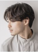 銀座フェザーパーマツイストスパイラルパーマセンターパート眉毛