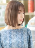 美髪グレーベージュアッシュ前下がりボブディA4浦和20代30代40代