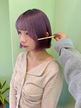 コル(CoL) ラベンダーカラー×ぷつっとボブカット