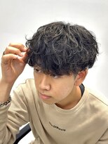 フィフス 大分(fifth)&nbsp;大分つよめシャドウパーマメンズカット骨格矯正ラウンドマッシュ