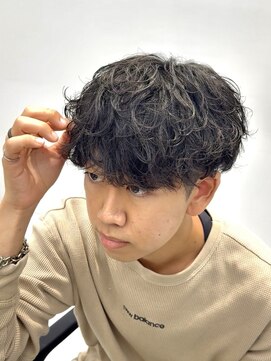 フィフス 大分(fifth) 大分つよめシャドウパーマメンズカット骨格矯正ラウンドマッシュ