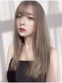 髪質改善レイヤーカット前髪カット顔周りレイヤー暗めカラー銀座