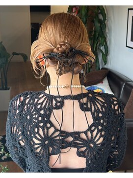 アパートメントヘアー 佐賀/ヘアセット/ヘアアレンジ/結婚式/二次会/成人式/リボン
