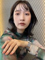 スリー バイ ベルベット 博多(THREE... by velvet) ダークチョコレートカラー/ダブルカラー/髪質改善/オージュア