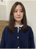 【 YOKE 】結べるレイヤーローレイヤー顔まわり小顔ブラウン