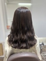 アピッシュ シェリ(apish cherie)&nbsp;コテ巻き風パーマゆるめパーマ伸ばしかけパーマ