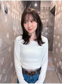 ブリーチ無し透明感シアーモカベージュ