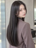 モト 船橋(moto)&nbsp;韓国美髪艶髪ロングストレート黒髪センターパート髪質改善船橋
