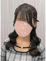 ベルグロー 北新地(BELLEGROW)&nbsp;巻き髪ハーフアップ｜梅田・北新地ヘアセット