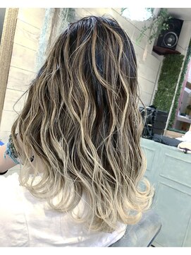 トーク 伊丹本店(TAL'KE) TAL'KE/バレイヤージュ×ホワイトパール_420