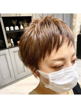 シャル 辻堂(shalu) ベビーバング×絶壁解消後頭部フワッとショート