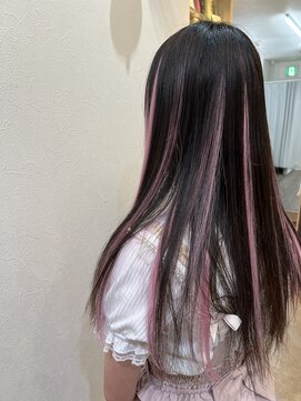 ヘアーグランデシーク(Hair Grande Seeek) シールエクステハイライトメッシュペールピンク☆