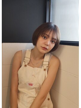 オペラ 調布店(OPERA by BALLEThair) OPERA調布*ホワイトベージュボブ_外ハネボブセクションカラー