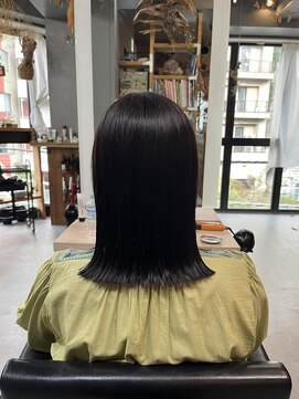 パム 恵比寿(PAM.) 濃いめパープル × 外ハネボブ