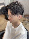 メンズパーマ ツーブロック スパイラルパーマ 刈り上げ【札幌】