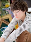 インナーカラーくせ毛風小顔束感ショートc5浦和20代30代40代