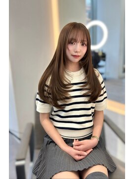 ラル 立川南口(lar) バブみレイヤー_美髪ピンクブラウン切りっぱなしボブ