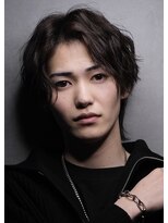 ネクストフォーヘアー(NEXT for hair)&nbsp;センターパート　ウルフ　波巻きパーマ